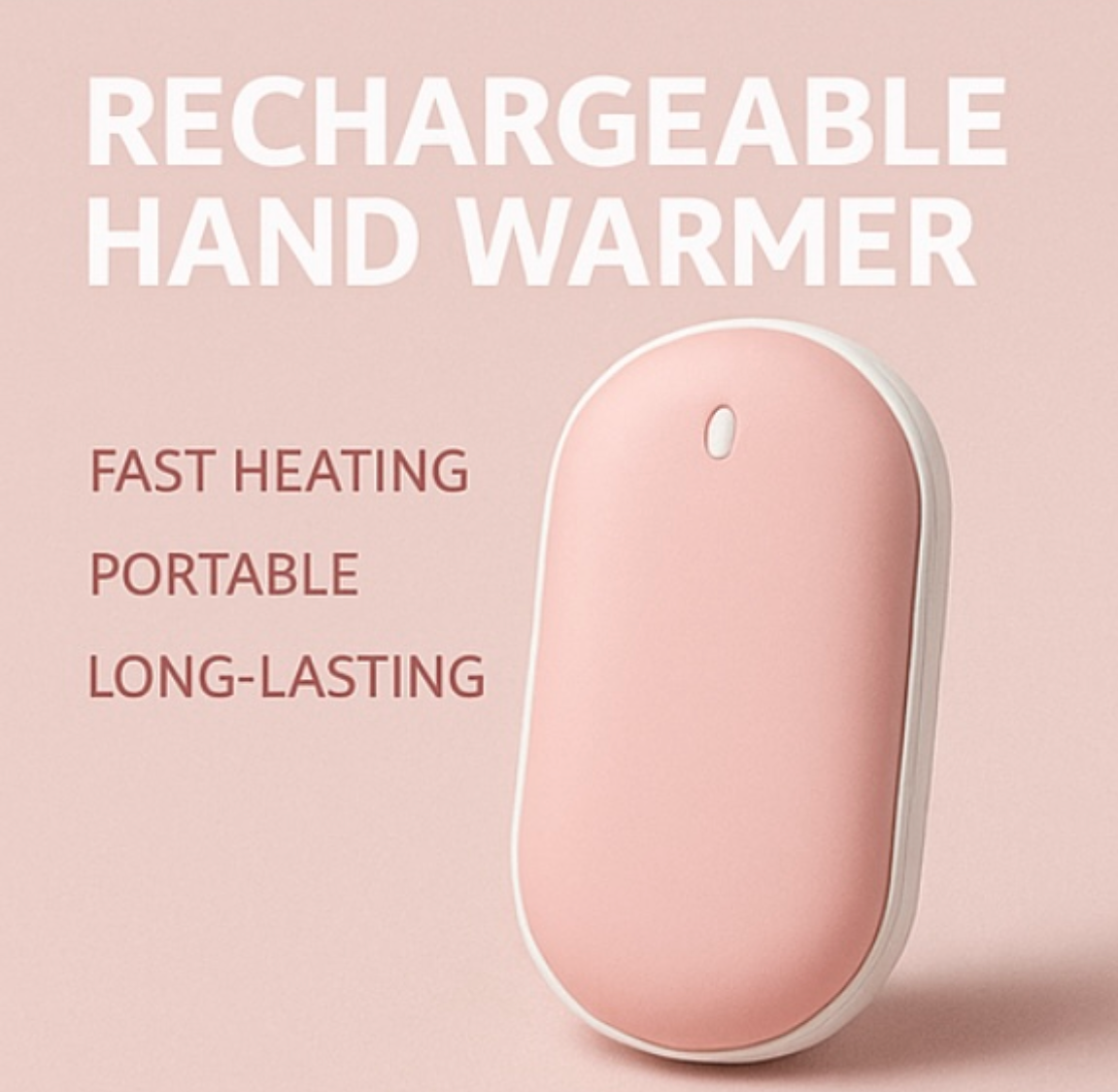 Rechargeable Hand Warmer – Portable, Fast Heating