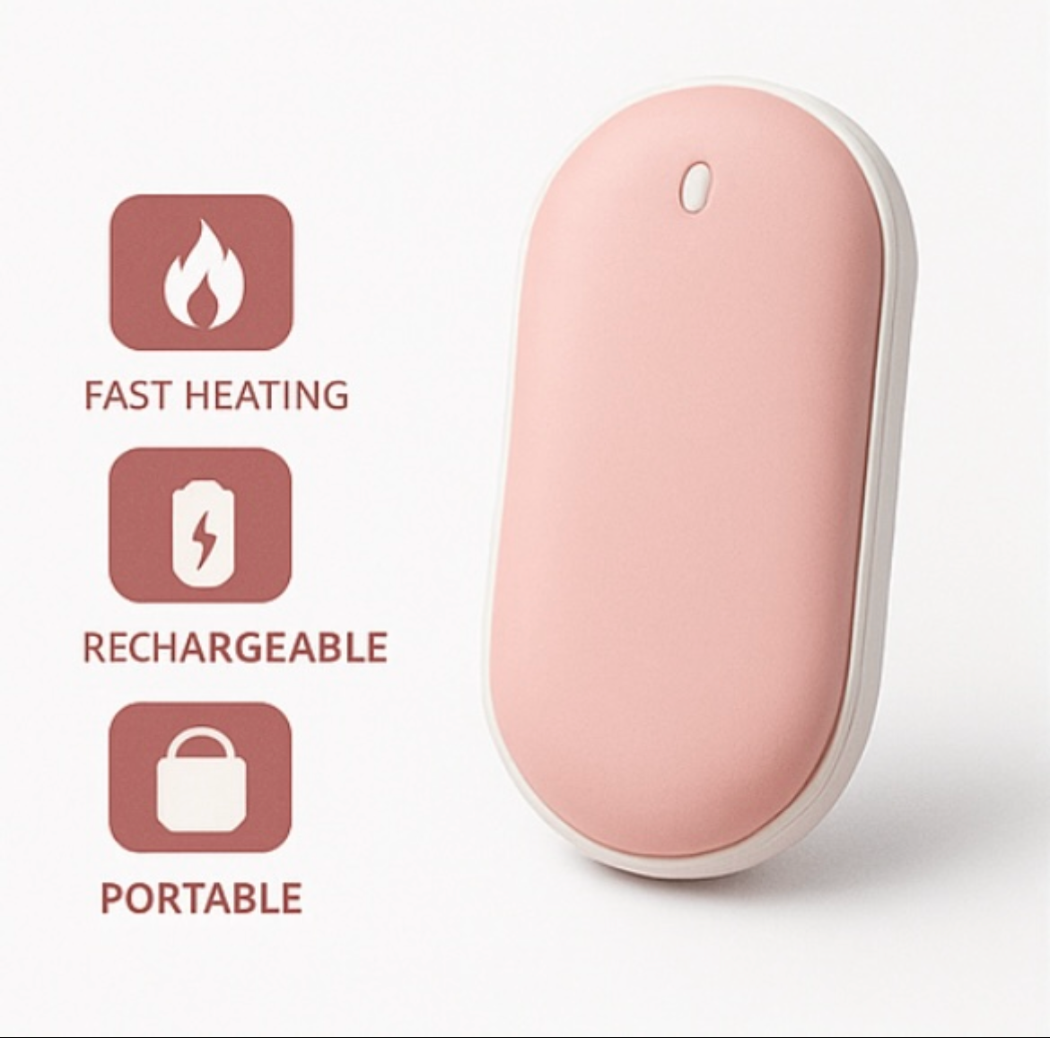 Rechargeable Hand Warmer – Portable, Fast Heating